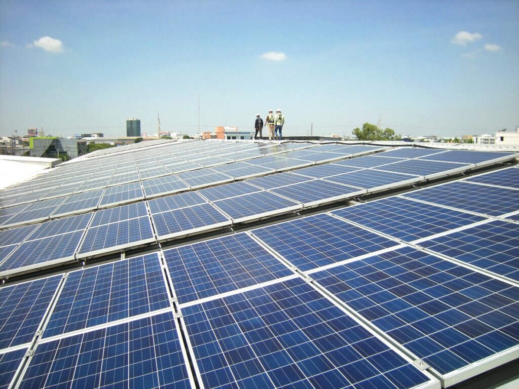 Commercial building in Australia with solar-ready, optimized energy systems.